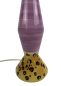 Preview: Afikanische Lampe mit bemaltem Keramikfuß
